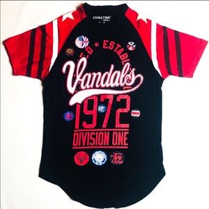 EVOLUTION boys short sleeve graphic shirt Large